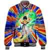Dragon Balls Baseball Jacket, Super Saiyan Fusion Burst Baseball Jacket, Anime Baseball Jacket