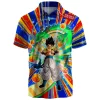 Dragon Balls Polo Shirt, Super Saiyan Fusion Burst Polo Shirt, Anime Polo Shirt