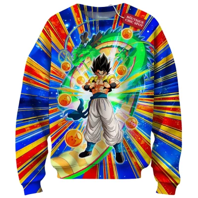 Dragon Balls Sweatshirt, Super Saiyan Fusion Burst Sweatshirt, Anime Sweatshirt