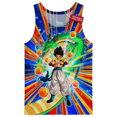 Dragon Balls Tank Top, Super Saiyan Fusion Burst Tank Top, Anime Tank Top