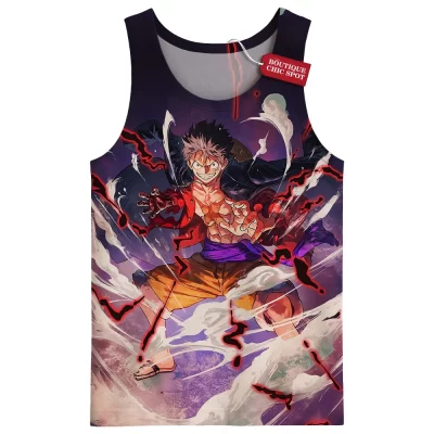 One Piece Tank Top, Luffy Gear 5 Tank Top, Anime Tank Top