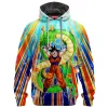 Dragon Ball Fleece Hoodie, Goku Summons Shenron Fleece Hoodie, Anime Fleece Hoodie