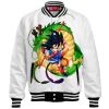 Kid Goku vs Eternal Dragon Baseball Jacket, Dragon Ball Origins Baseball Jacket, Anime Baseball Jacket