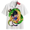Kid Goku vs Eternal Dragon Hawaiian Shirt, Dragon Ball Origins Hawaiian Shirt, Anime Hawaiian Shirt