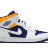 Air Jordan 1 Mid 'White Deep Royal Blue' – Iconic Sneaker – E553558-500
