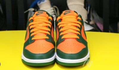 Nike Dunk Low 'Miami Hurricanes' Signature Footwear Casual Sneakers 5 DD1391 300 3