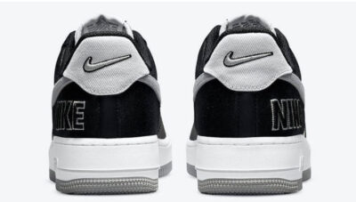 Air Force 1 EMB Black Silver – Comfortable Running Shoes – CT2301-001 7 air force 1 emb black silver ct2301 001 2hdas