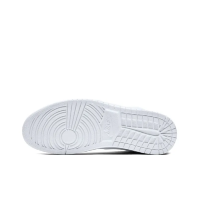 Air Jordan 1 Retro Mid 'Triple White' 554724-104 Casual Sneakers 9 c102