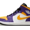 Air Jordan 1 Mid Lakers DQ8426-517 Special-edition Sneakers