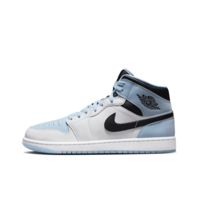 Air Jordan 1 Mid Se Ice Blue 2023 - Dv1308-104 Casual Sneakers