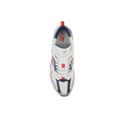 New Balance 530 White Team Red Navy Mr530lo Fashion Sneaker 7 t171
