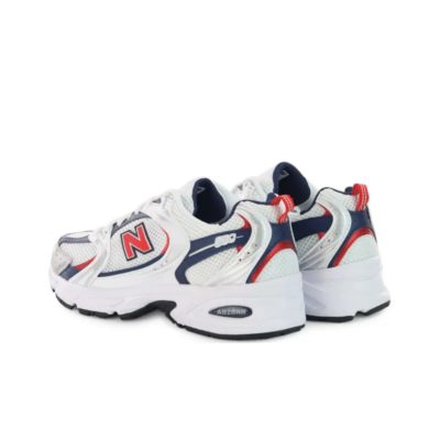 New Balance 530 White Team Red Navy Mr530lo Fashion Sneaker 8 t172