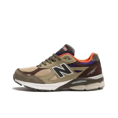 New Balance 990v3 Miusa Teddy Santis Khaki Orange M990bt3 Running Sneakers